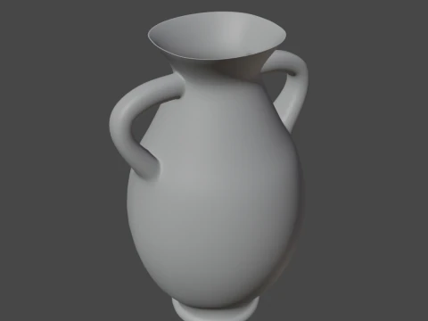 Clay Vase 01 3D Model