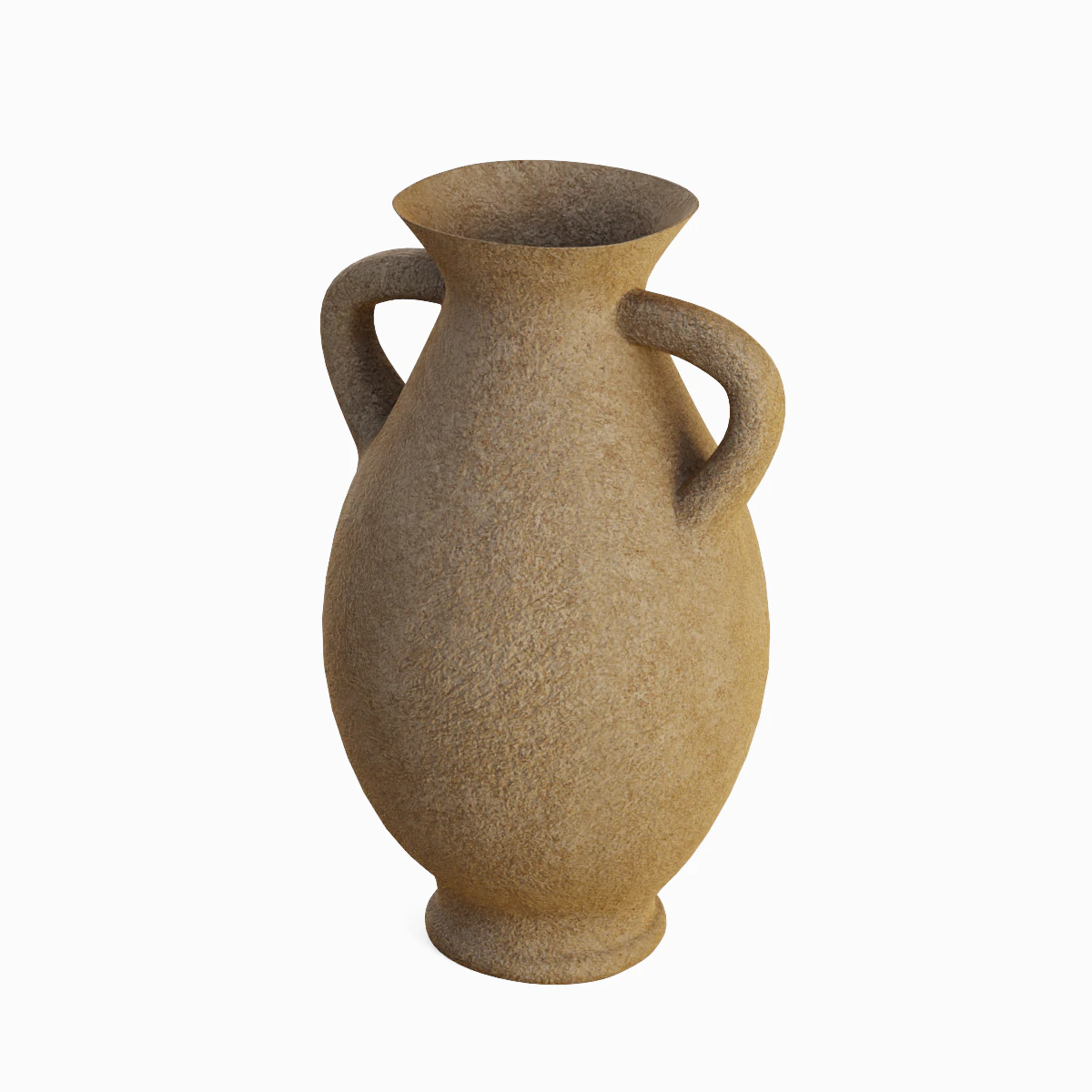 Clay Vase 02 3D Model .c4d .max .obj .3ds .fbx .stl .blend