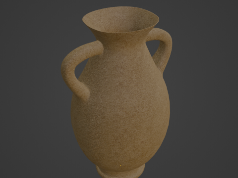 Clay Vase 02 3D Model