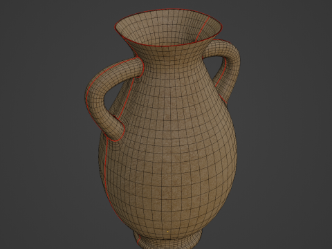 Clay Vase 02 3D Model