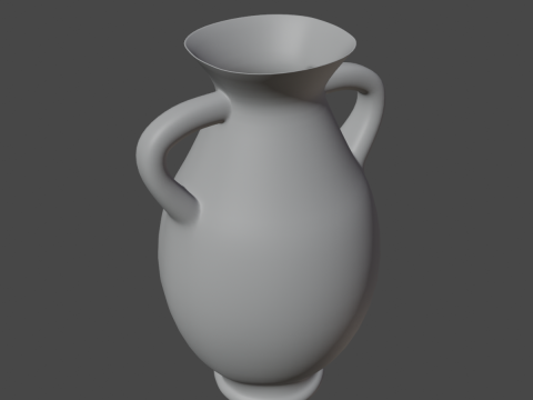 Clay Vase 02 3D Model