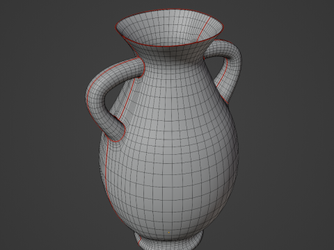 Clay Vase 02 3D Model