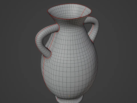 Clay Vase 02 3D Model