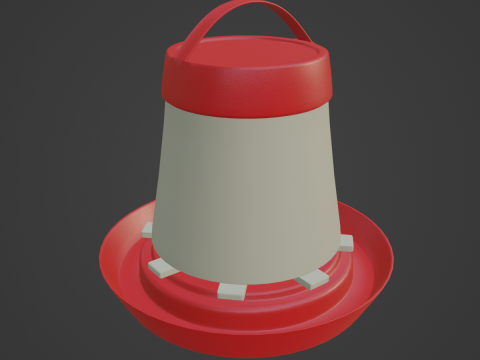 Feeder for Chickens 01 3D 模型