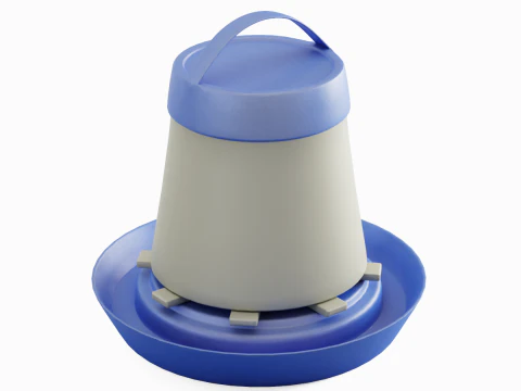 Mangeoire pour poules 02 Modèle 3D