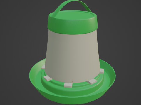 Feeder for Chickens 03 3D Model