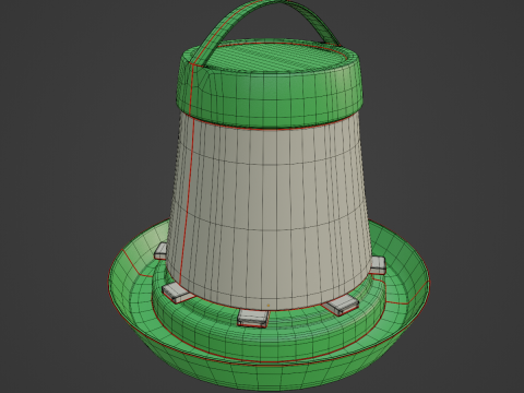 Feeder for Chickens 03 3D Model