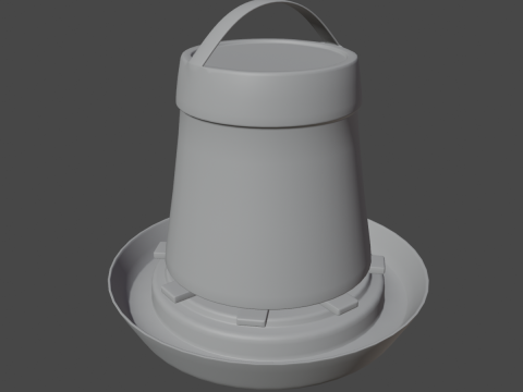 Feeder for Chickens 03 3D Model