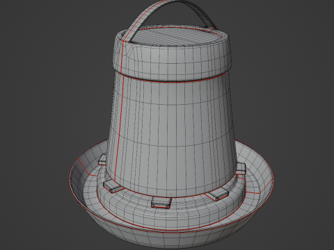 Feeder for Chickens 03 3D Model