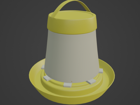 Feeder for Chickens 04 3D Model