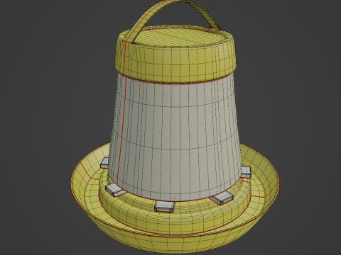 Feeder for Chickens 04 3D Model