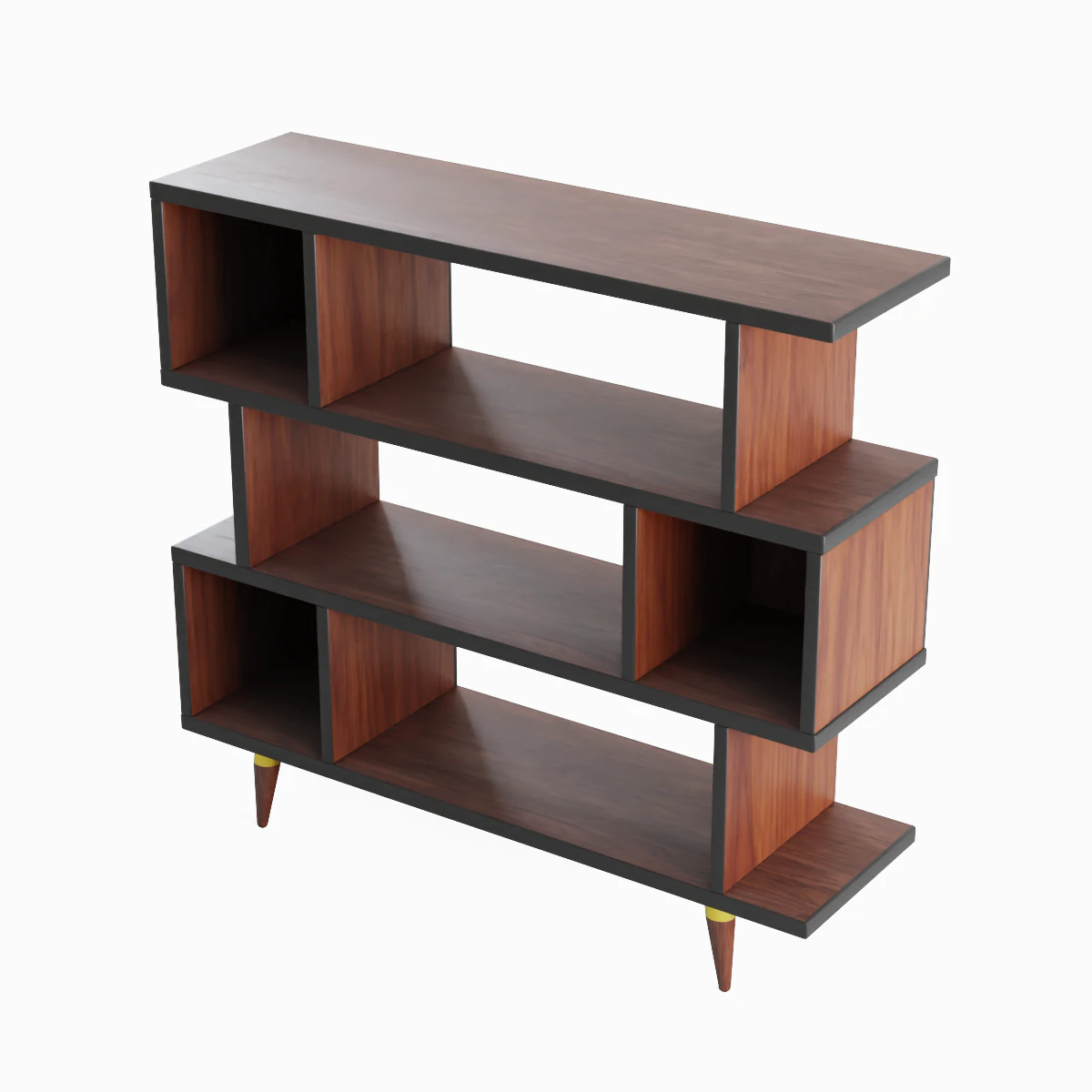Modern Bookshelf 01 3D Model .c4d .max .obj .3ds .fbx .stl .blend 
