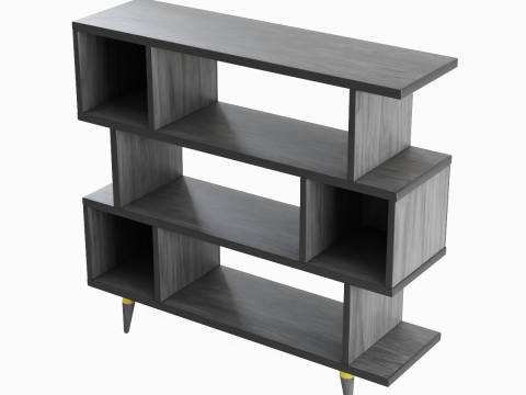 Modern Bookshelf 03 3Dモデル