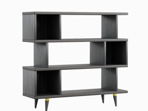 Modern Bookshelf 03 3D Model