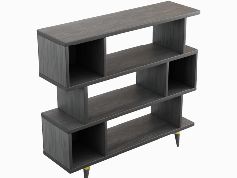 Modern Bookshelf 03 3D Model