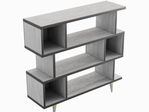 Modern Bookshelf 04 3D Model