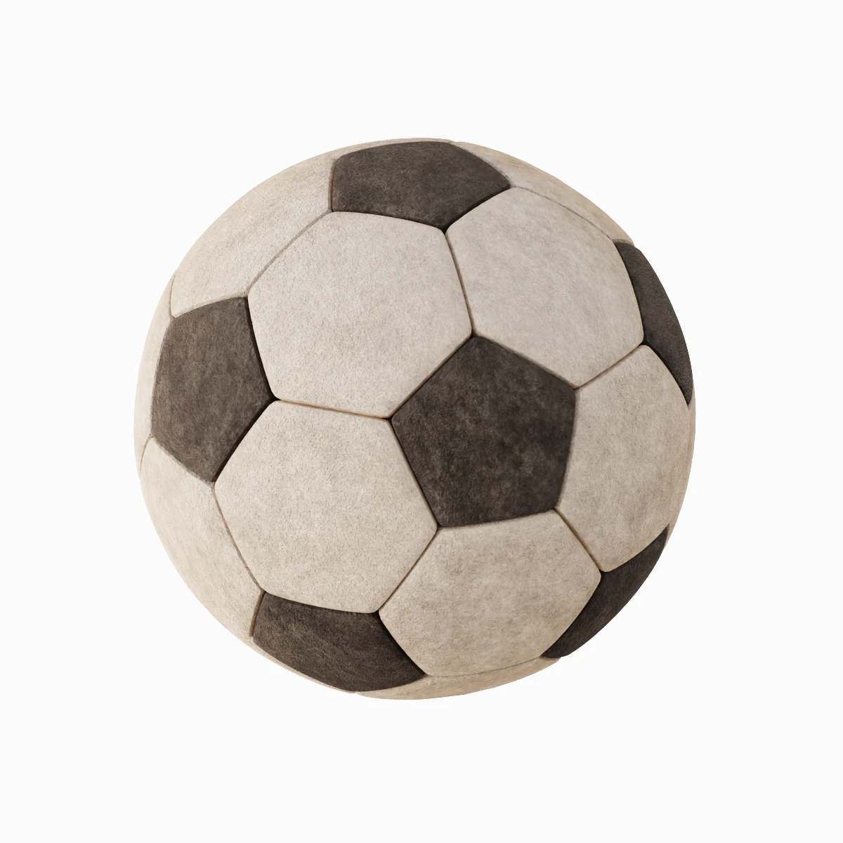 Old Leather Soccer Ball 04 3D Model .c4d .max .obj .3ds .fbx .stl .blend