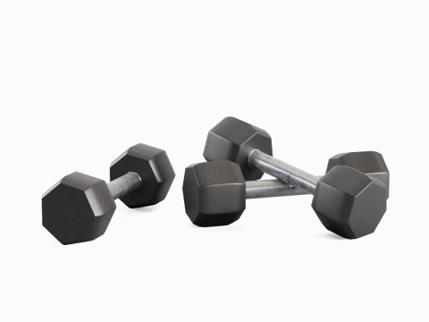 Steel Dumbell 01 Model 3D