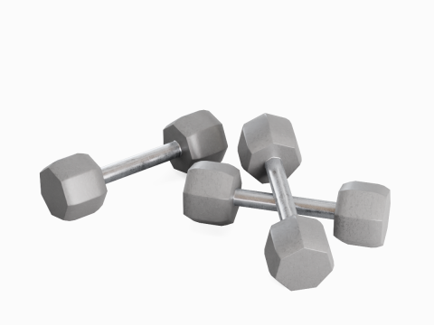 Steel Dumbell 02 3Dモデル