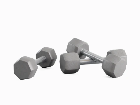Steel Dumbell 02 3D Model