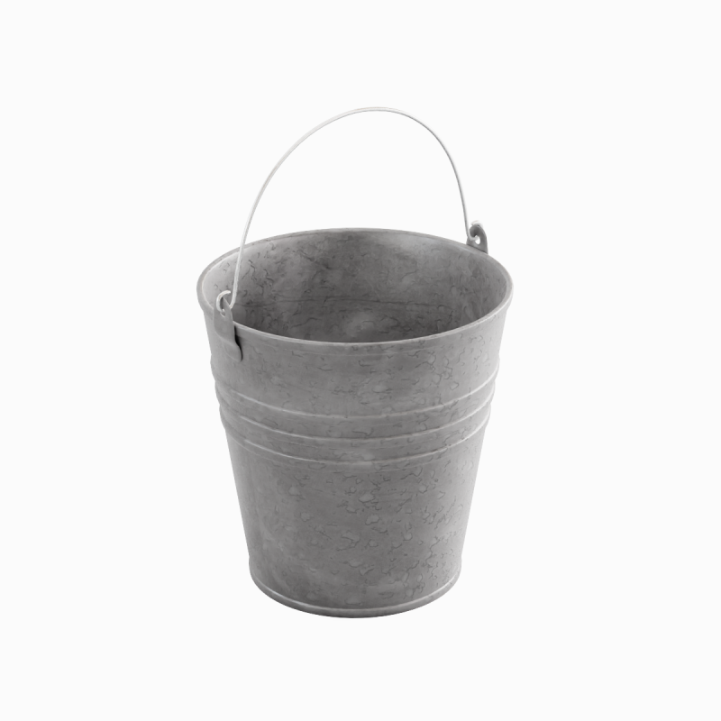 Color Painted Steel Bucket 05 Modelo 3D .c4d .max .obj .3ds .fbx .stl .blend