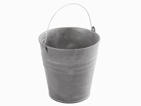 Kleurgeverfde stalen emmer 05 3D Model