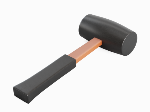 Rubber Mallet 01 3D Model