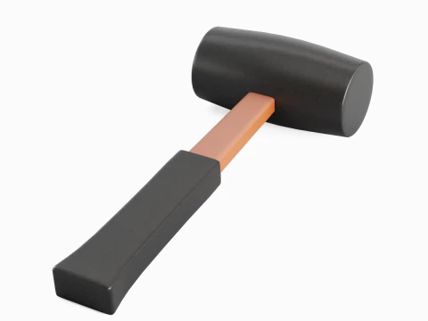 Rubber Mallet 01 3D Model
