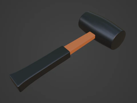 Rubber Mallet 01 3D Model