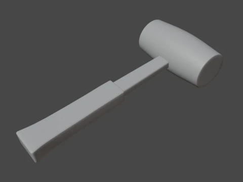 Rubber Mallet 01 3D Model