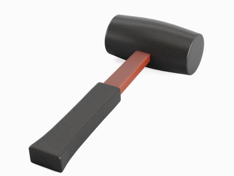 Rubber Mallet 02 3D Model