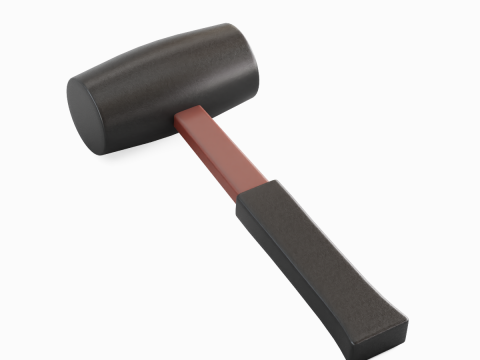 Rubber Mallet 02 3D Model