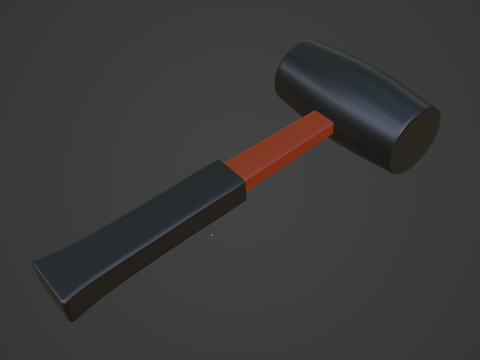 Rubber Mallet 02 3D Model