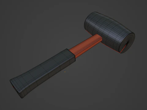 Rubber Mallet 02 3D Model