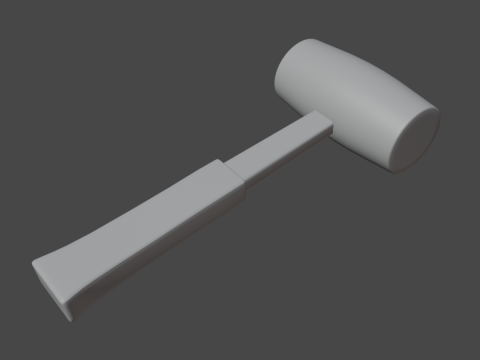 Rubber Mallet 02 3D Model