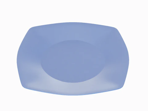 Disposable Plastic Plate A 01 3D Model