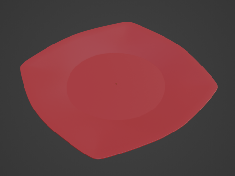 Disposable Plastic Plate A 02 Modelo 3D
