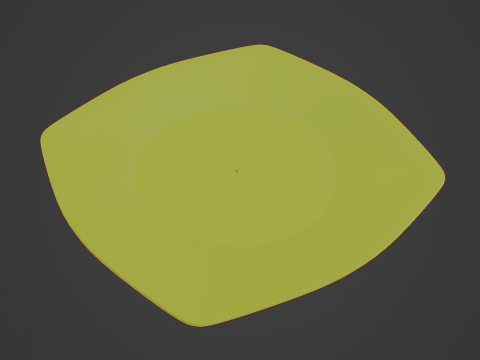 Piring Plastik Sekali Pakai A 04 Model 3D