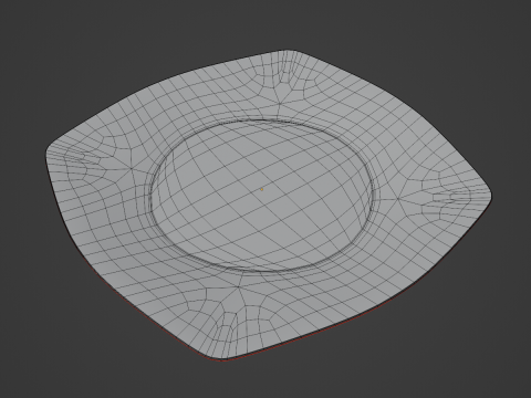 Piring Plastik Sekali Pakai A 04 Model 3D