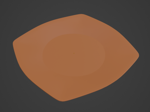 Disposable Plastic Plate A 05 Model 3D
