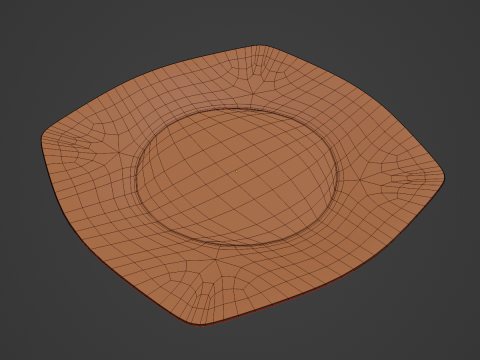 Disposable Plastic Plate A 05 Model 3D