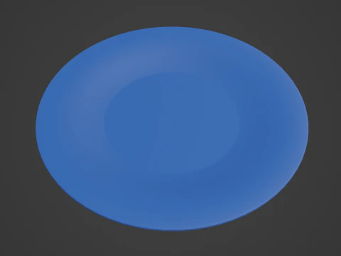 Disposable Plastic Plate B 01 3D Model