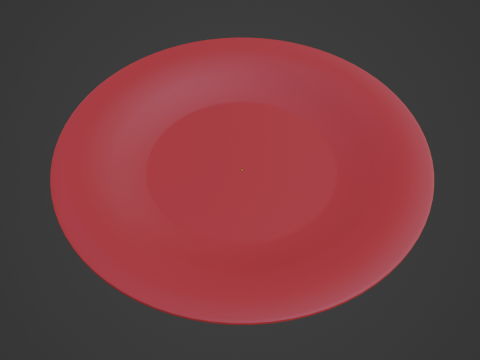 Disposable Plastic Plate B 02 3D Модель