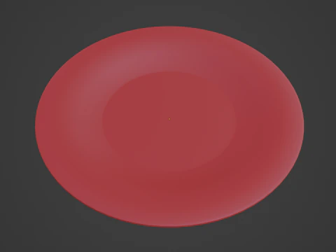Disposable Plastic Plate B 02 3D Model