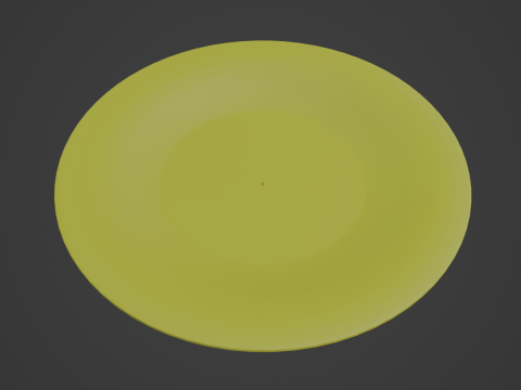 Disposable Plastic Plate B 04 3D 모델