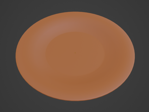 Disposable Plastic Plate B 05 3D Model