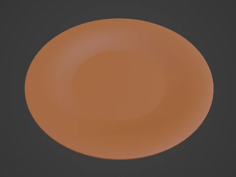 Disposable Plastic Plate B 05 3D Model