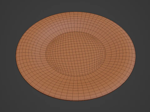Disposable Plastic Plate B 05 3D Model
