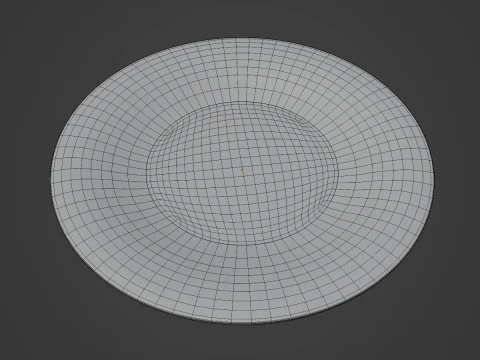 Disposable Plastic Plate B 05 3D Model