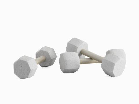 Concrete Dumbell 01 3D Model